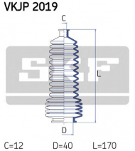 Комплект пыльника SKF VKJP 2019