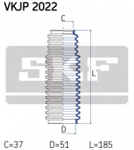 Комплект пыльника SKF VKJP 2022
