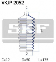 Комплект пыльника SKF VKJP 2052