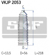 Комплект пыльника SKF VKJP 2053