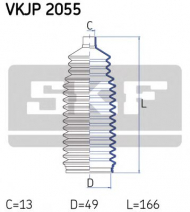 Комплект пыльника SKF VKJP 2055