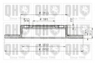 Тормозной диск QUINTON HAZELL BDC3629