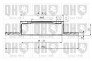 Тормозной диск QUINTON HAZELL BDC3932