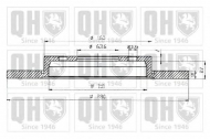 Тормозной диск QUINTON HAZELL BDC5221