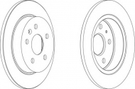 Тормозной диск FERODO DDF1804C