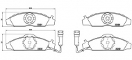 Комплект тормозных колодок BREMBO P 15 003