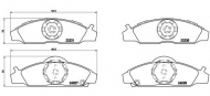 Комплект тормозных колодок BREMBO P 15 008
