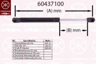Газовая пружина KLOKKERHOLM 60437100