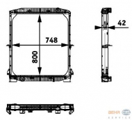 Теплообменник HELLA 8MK 376 721-611