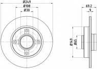 Тормозной диск HELLA 8DD 355 116-431