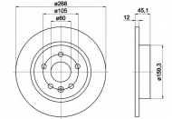 Тормозной диск HELLA 8DD 355 116-581
