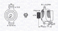 Генератор MAGNETI MARELLI 063380001010
