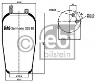Баллон пневматической рессоры FEBI BILSTEIN 32819