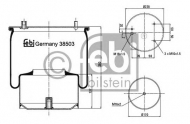Баллон пневматической рессоры FEBI BILSTEIN 38503