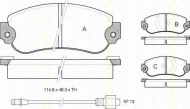 Комплект тормозных колодок TRISCAN 8110 32819