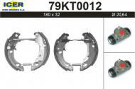 Комлект тормозных накладок ICER 79KT0012