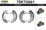 Комлект тормозных накладок ICER 79KT0061