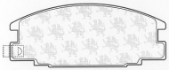 Комплект тормозных колодок QH Benelux BP554