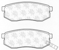 Комплект тормозных колодок QH Benelux BP1247