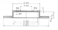 Тормозной диск QH Benelux BDC4405