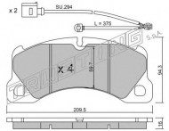 Комплект тормозных колодок TRUSTING 973.0W