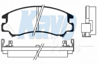 Комплект тормозных колодок KAVO PARTS BP-8003