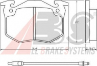 Комплект тормозных колодок A.B.S. 36544