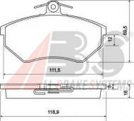 Комплект тормозных колодок A.B.S. 36790