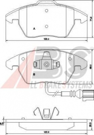 Комплект тормозных колодок A.B.S. P 85 075