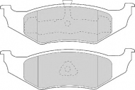 Комплект тормозных колодок NECTO FD6723A