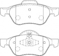 Комплект тормозных колодок NECTO FD7229A
