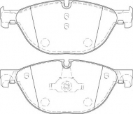 Комплект тормозных колодок NECTO FD7469A