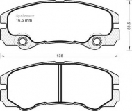 Комплект тормозных колодок MGA 549