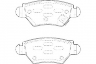 Комплект тормозных колодок DURON DBP251294