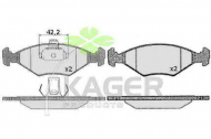 Комплект тормозных колодок KAGER 35-0224