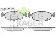Комплект тормозных колодок KAGER 35-0231