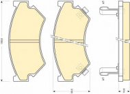 Комплект тормозных колодок GIRLING 6108999