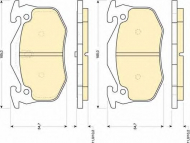 Комплект тормозных колодок GIRLING 6109053