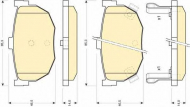 Комплект тормозных колодок GIRLING 6110109