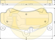Комплект тормозных колодок GIRLING 6117799