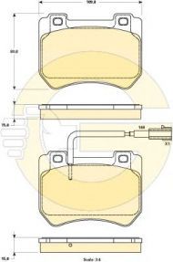 Комплект тормозных колодок GIRLING 6119049