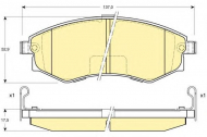 Комплект тормозных колодок GIRLING 6132119