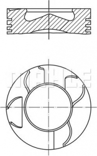 Поршень MAHLE ORIGINAL 003 15 00