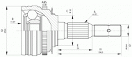 Шарнирный комплект OPEN PARTS CVJ5273.10