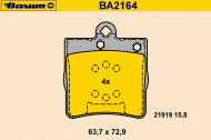 Комплект тормозных колодок BARUM BA2164