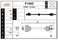 Вал SNRA F1543