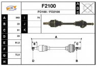 Вал SNRA F2100
