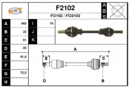Вал SNRA F2102