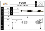 Вал SNRA F2121