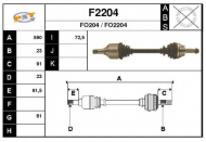 Вал SNRA F2204